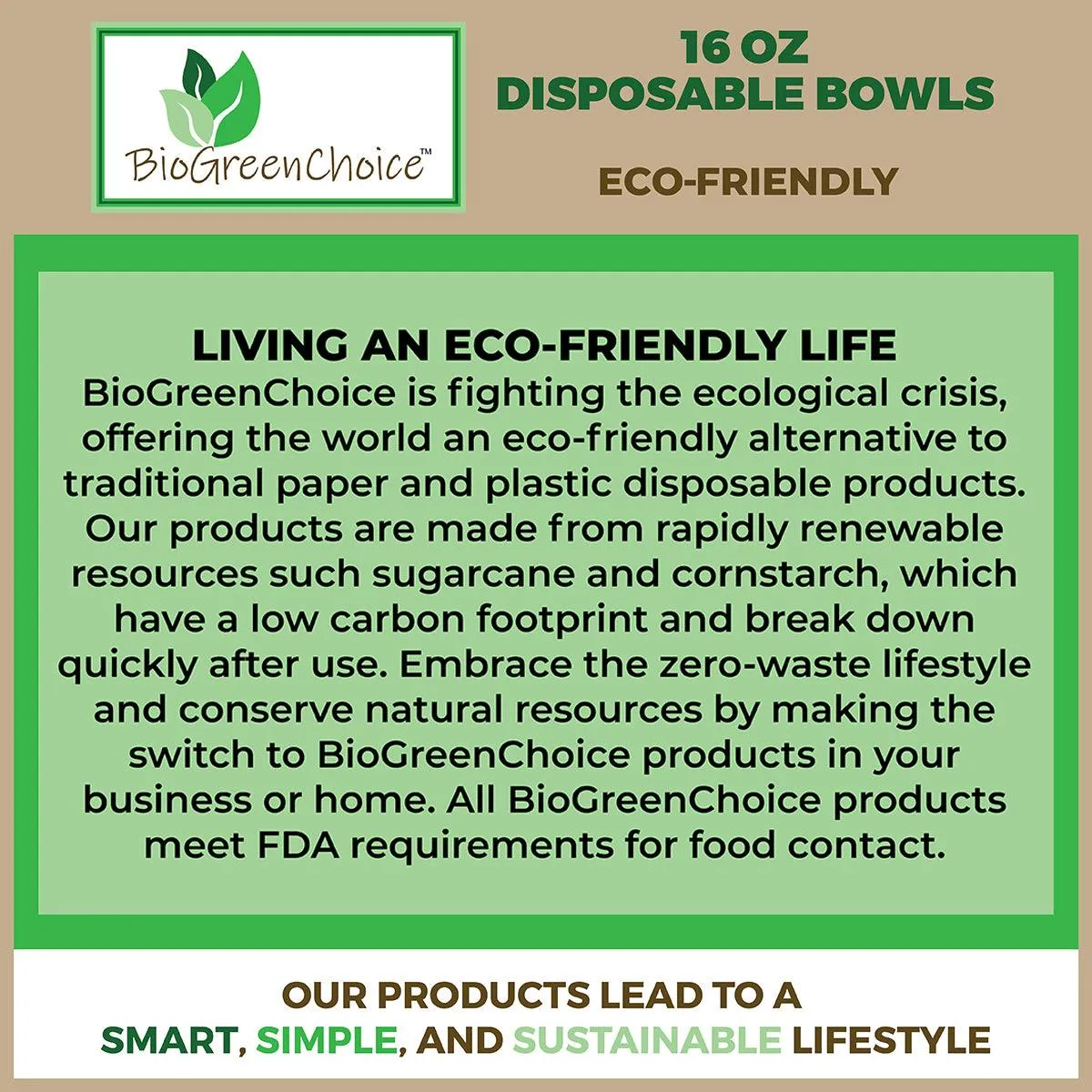 16 oz Eco-Friendly Disposable Soup Bowl