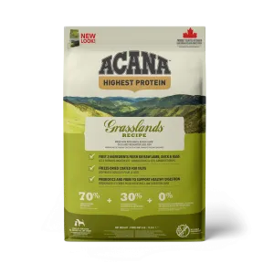 Acana Highest Protein Grasslands Dry Dog Food Recipe