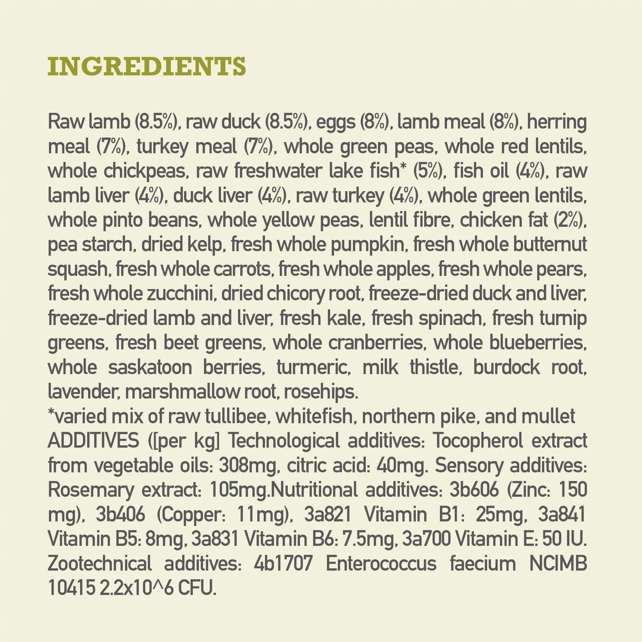 Acana Highest Protein Grasslands Dry Dog Food Recipe