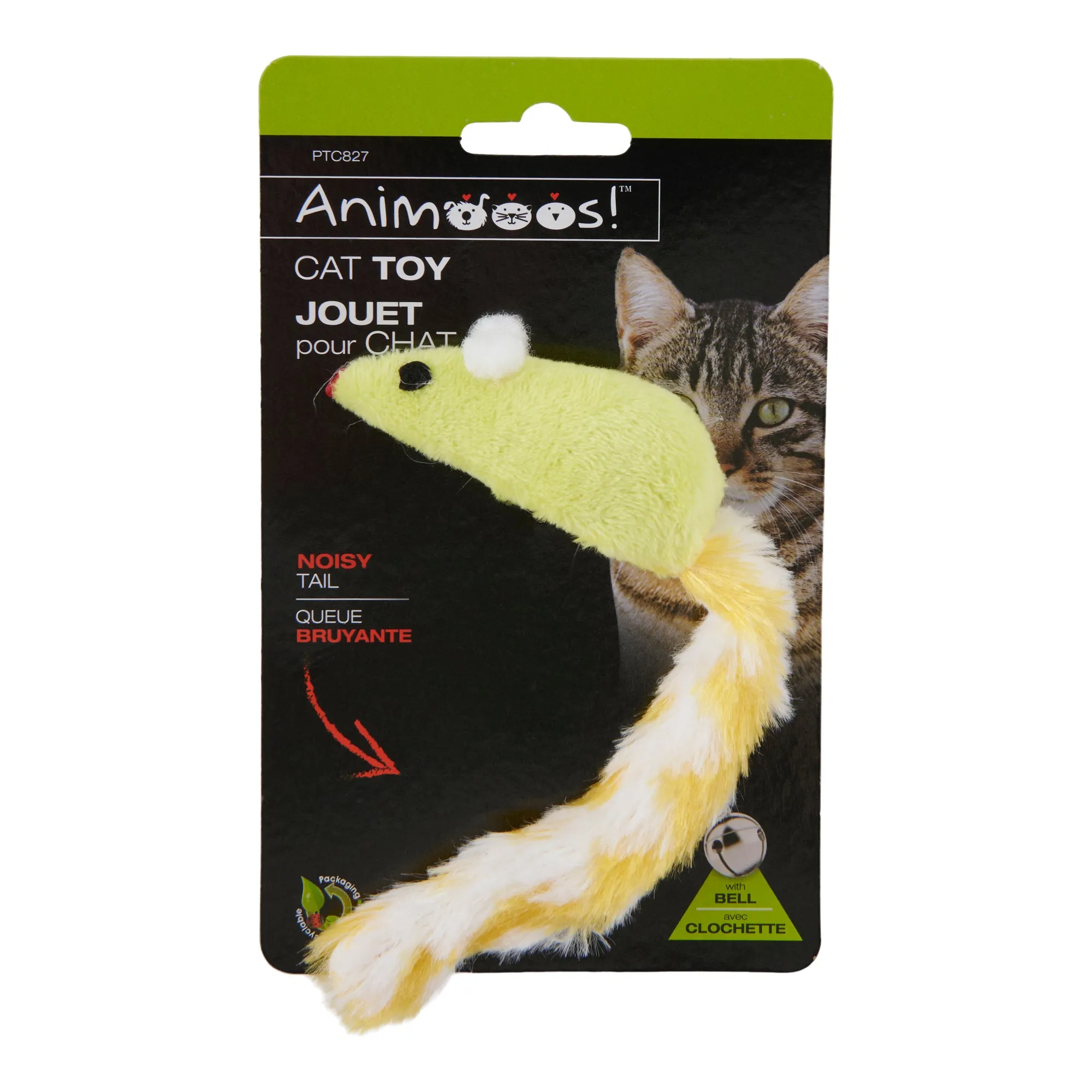 Animooos! Mouse Plush Cat Toys, Assorted