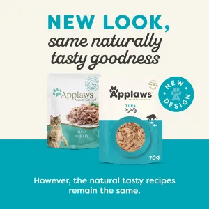 Applaws Natural Wet Cat Pouch Tuna Wholemeat 70g x 16