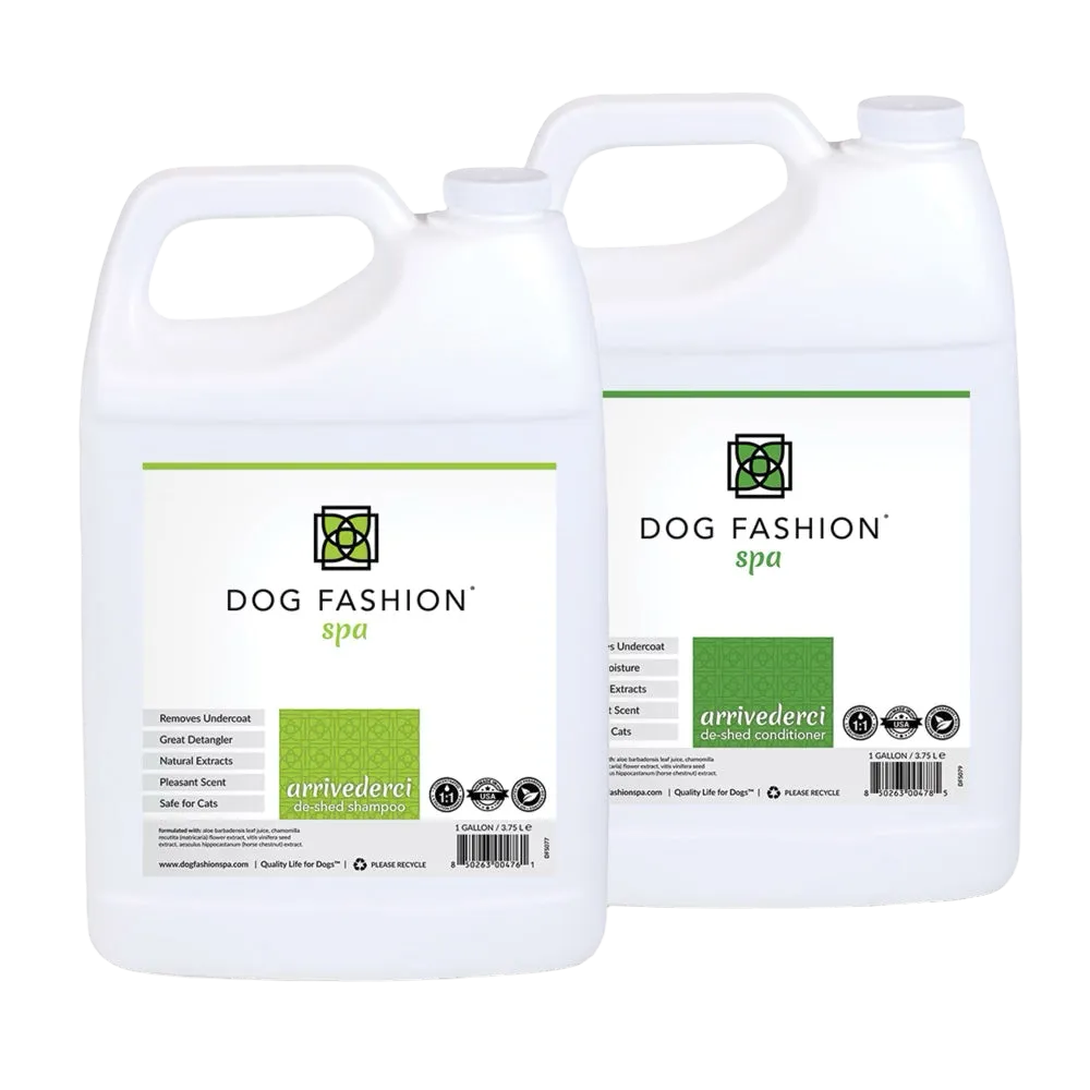 Arrivederci De-Shedding Gallon Set by Dog Fashion Spa