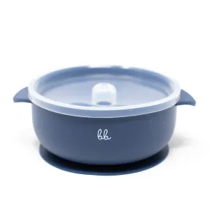 Baby Bar & Co Silicone Bowl with Lid - Navy