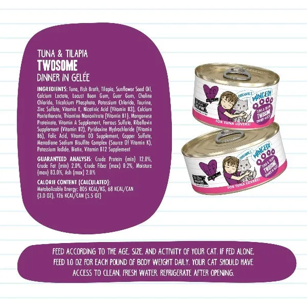 B.F.F. Tuna & Tilapia Twosome Canned Cat Food