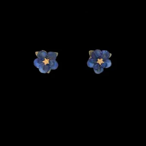 Blue-Eyed Mary Earrings - Petite Post