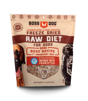 Boss Dog® Brand Freeze Dried Raw Diet Beef Recipe for Dog