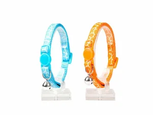 CAT COLLAR PYTHON NYLON 20-30cm / 10mm orange/blue
