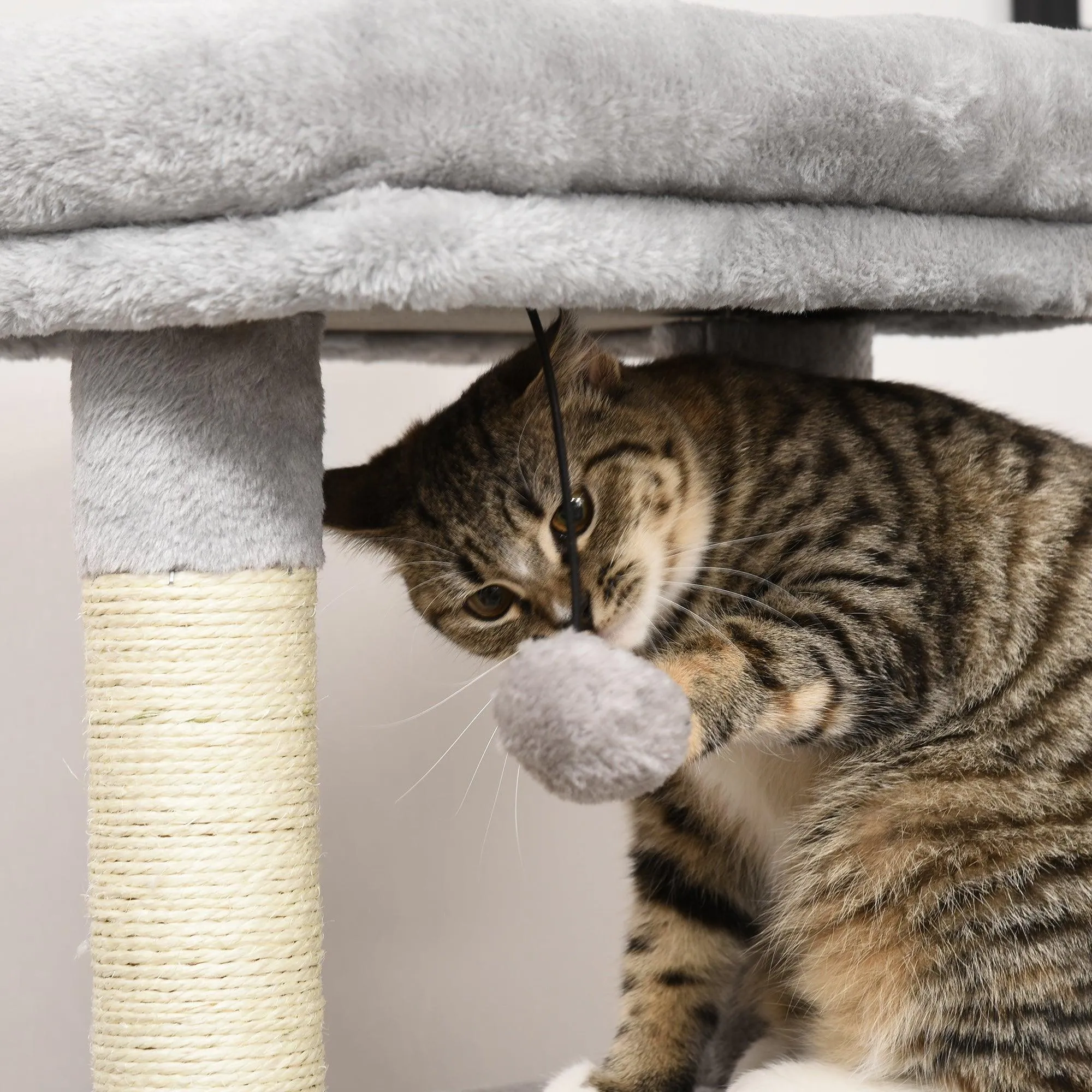 Cat Tree Climbing Activity Center w/ Scratchers, 85cm - Grey