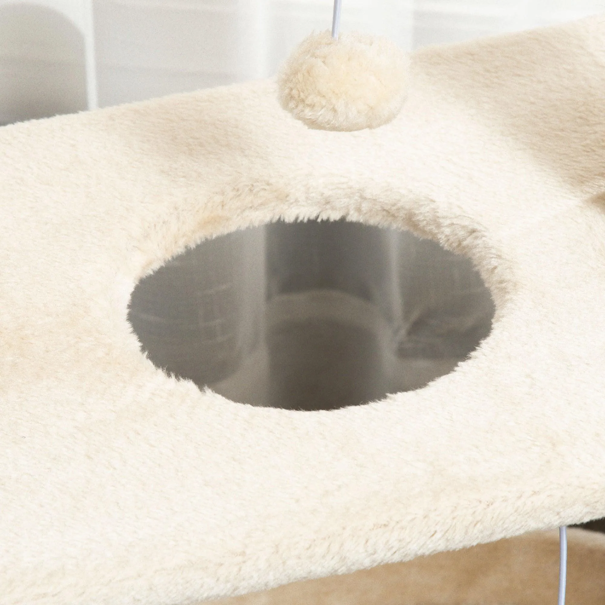 Cat Tree with Scratching Posts, 76cm - Light Brown