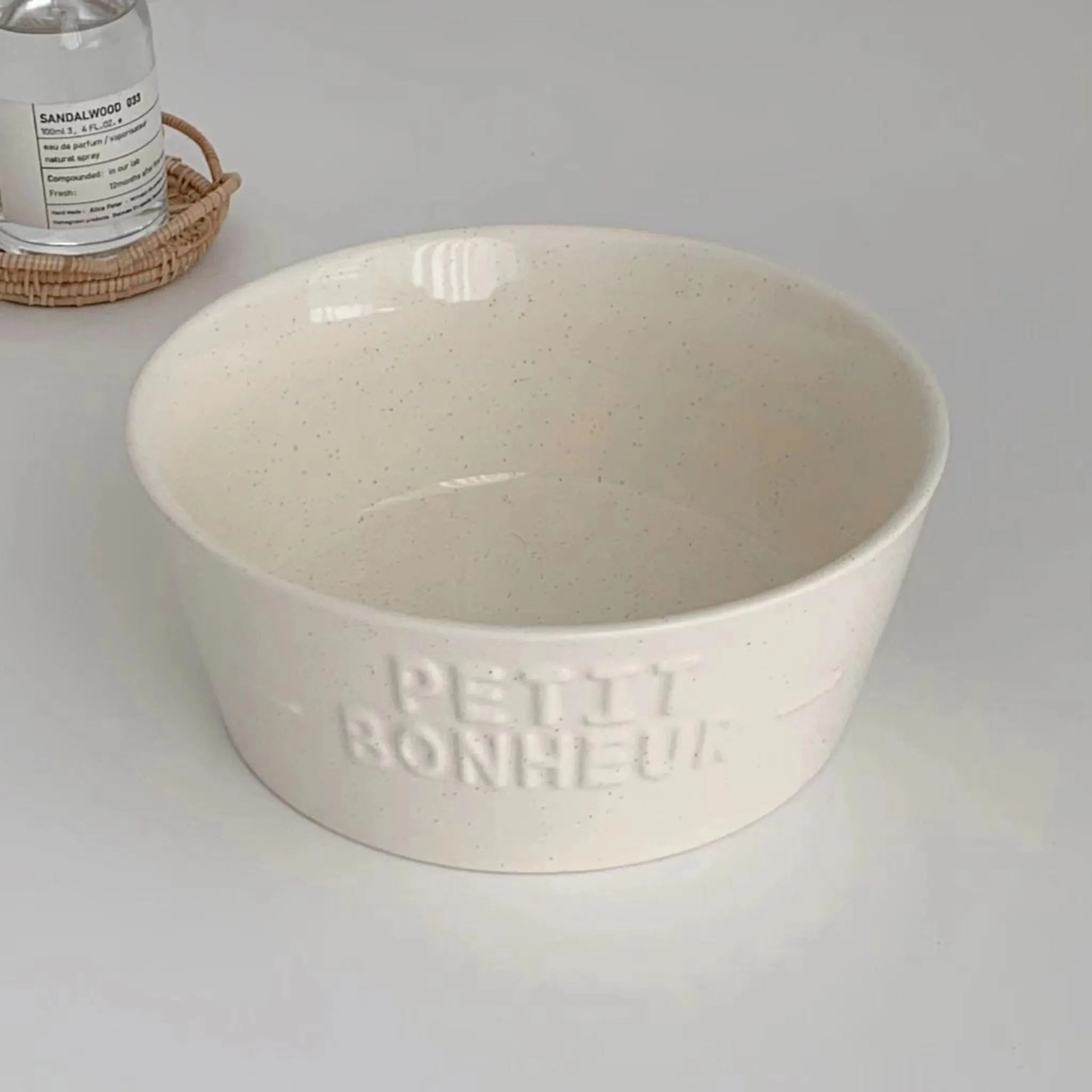 Ceramic Tableware Bowl with Sesame Point
