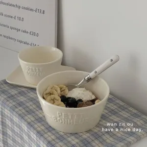 Ceramic Tableware Bowl with Sesame Point