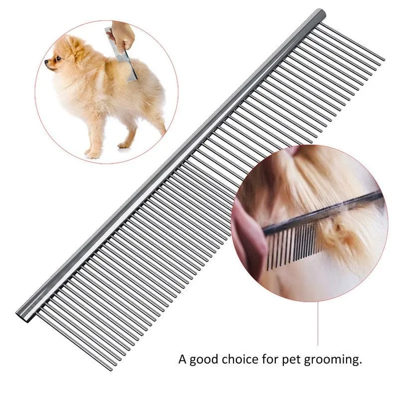 Chrome Plate Pet Grooming Comb