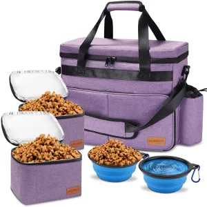 Dog Travel Bag for Supplies  Airline Approved Pet Bag Organizer