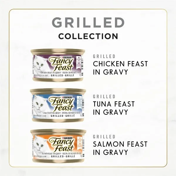 Fancy Feast Grilled in Gravy Canned Cat Food Variety Pack