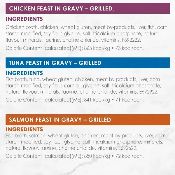 Fancy Feast Grilled in Gravy Canned Cat Food Variety Pack