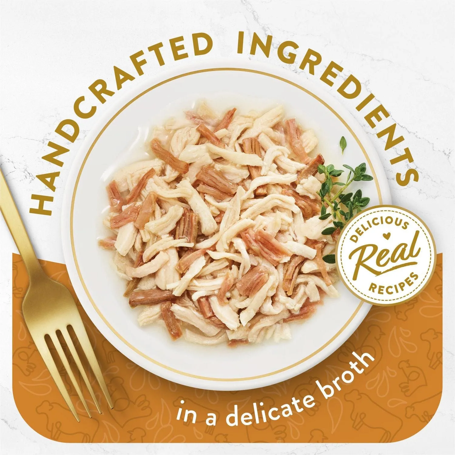 Fancy Feast Hors d'Oeuvre White Meat Chicken & Shredded Beef Appetizer for Cats