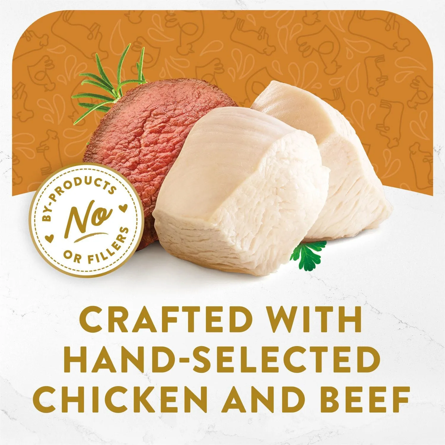 Fancy Feast Hors d'Oeuvre White Meat Chicken & Shredded Beef Appetizer for Cats