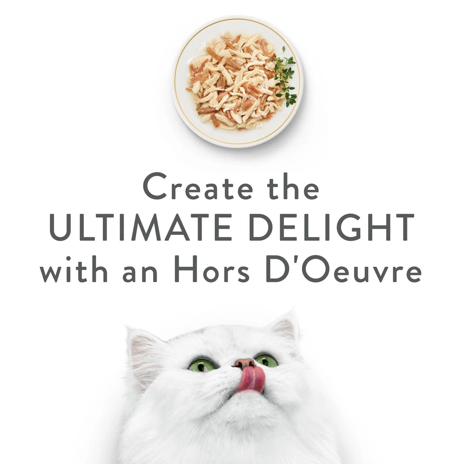 Fancy Feast Hors d'Oeuvre White Meat Chicken & Shredded Beef Appetizer for Cats