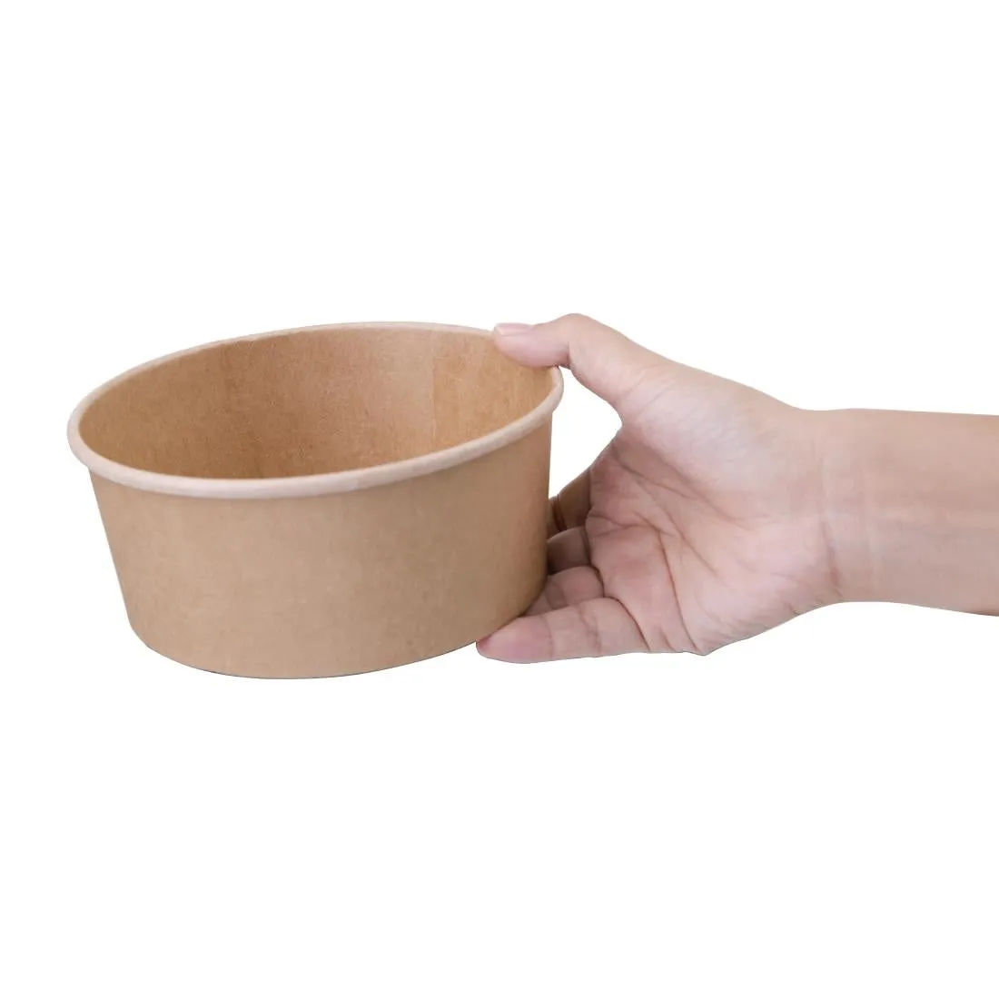 FB197 Fiesta Compostable Round Kraft Salad Bowls 750ml / 26oz (Pack of 300)