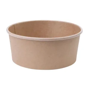 FB197 Fiesta Compostable Round Kraft Salad Bowls 750ml / 26oz (Pack of 300)