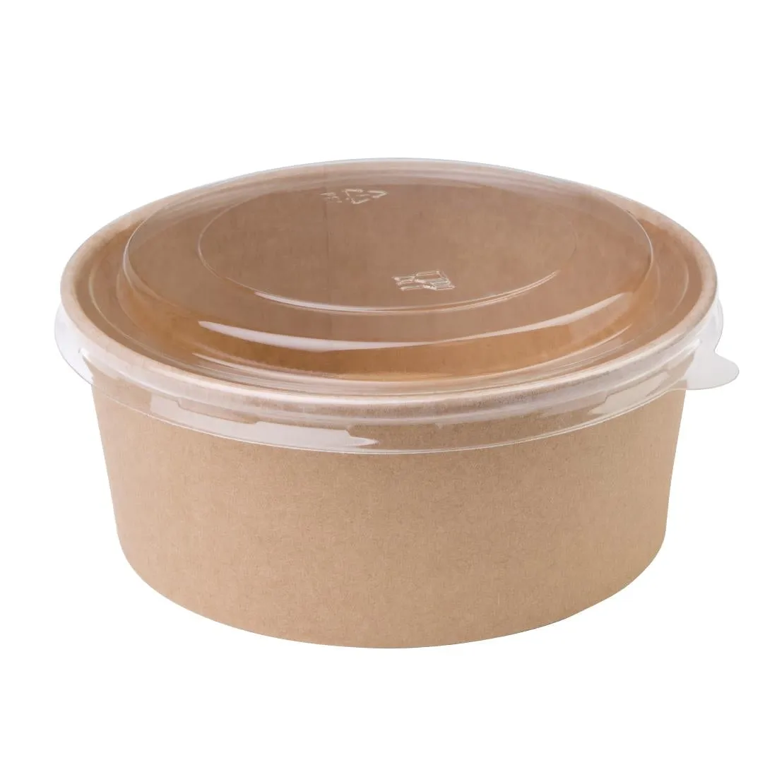 FB197 Fiesta Compostable Round Kraft Salad Bowls 750ml / 26oz (Pack of 300)
