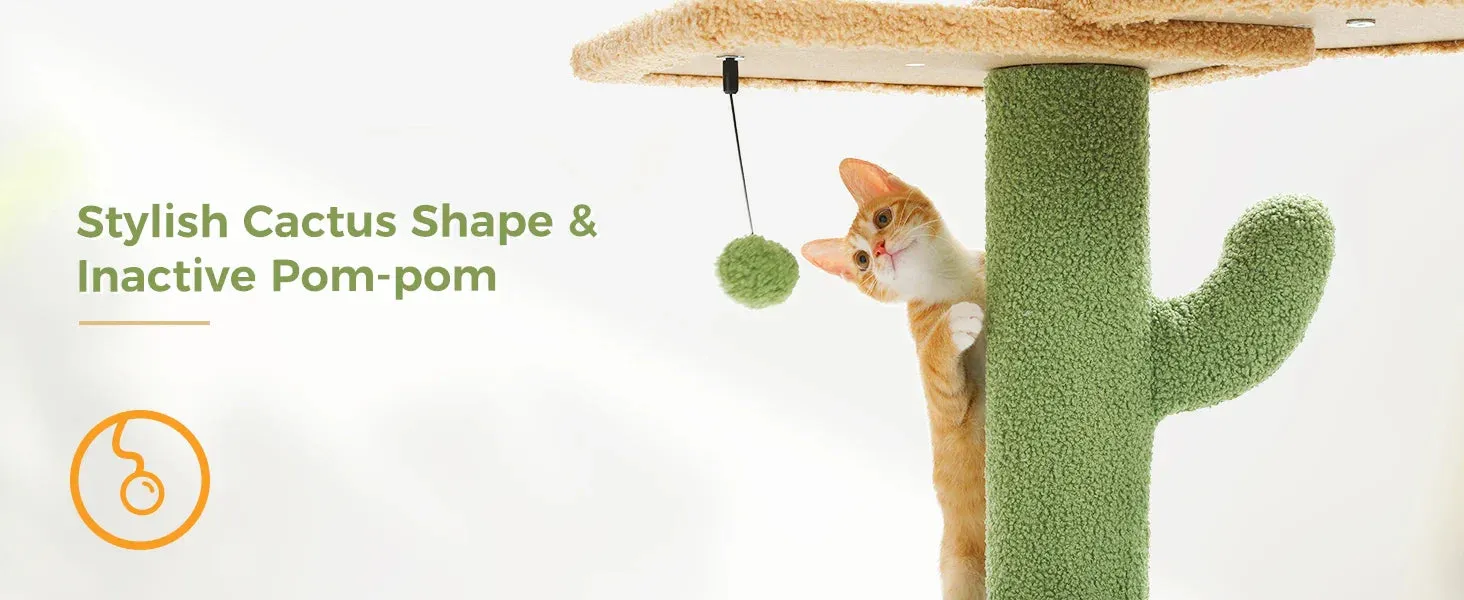 Floor-to-Ceiling Cat Tree - 228-274cm Tall Cat Climbing Tower