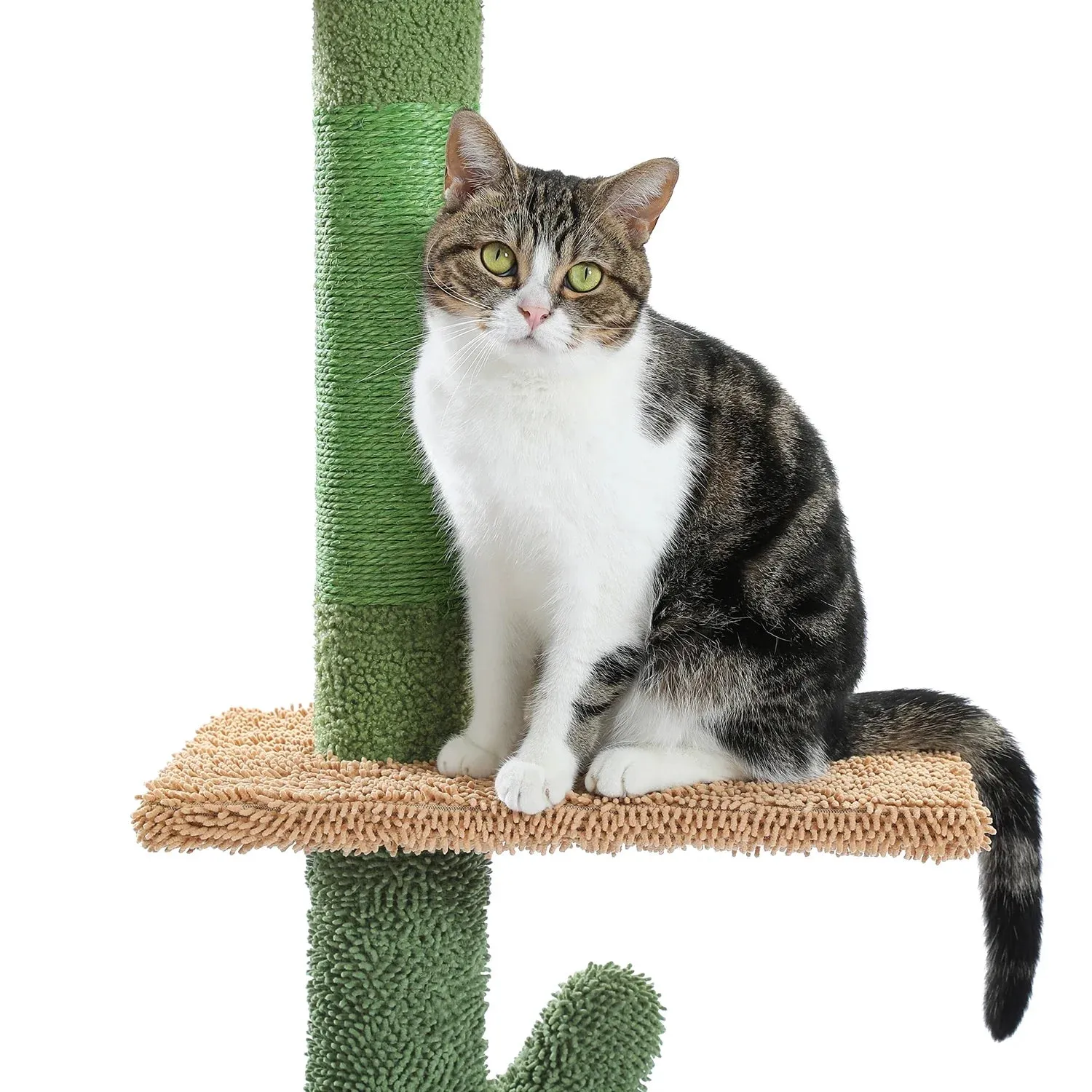 Floor-to-Ceiling Cat Tree - 228-274cm Tall Cat Climbing Tower