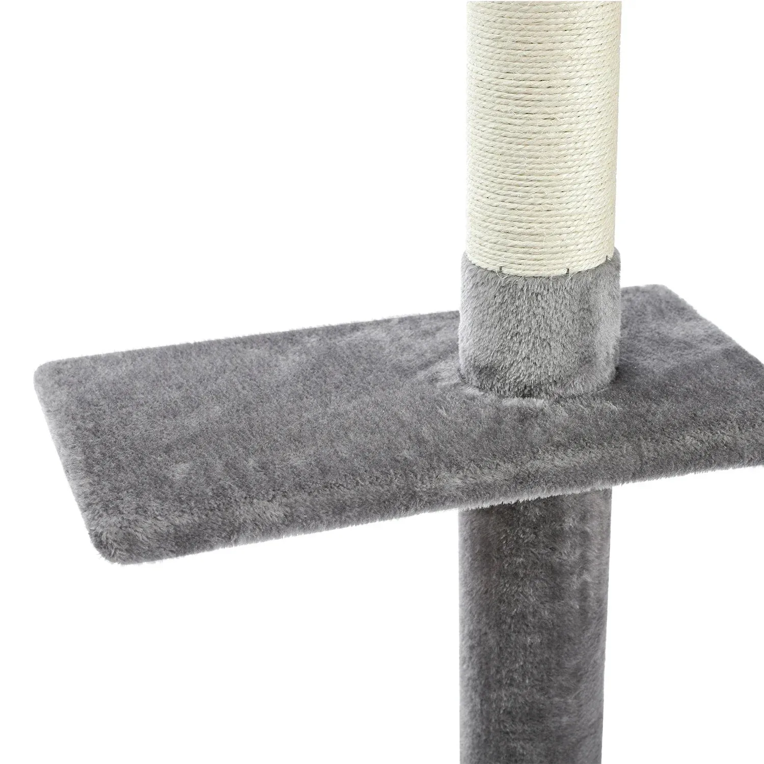 Floor-to-Ceiling Cat Tree - 228-274cm Tall Cat Climbing Tower