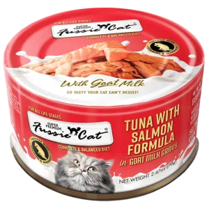 Fussie Cat Tuna with Anchovies Formula in Goat Milk Gravy Canned Cat Food