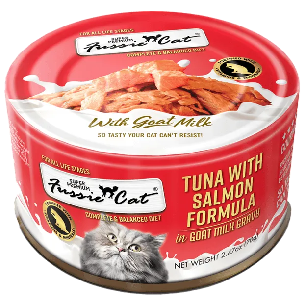 Fussie Cat Tuna with Anchovies Formula in Goat Milk Gravy Canned Cat Food