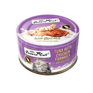 Fussie Cat Tuna With Chicken Formula In Goat Milk Gravy 2.47-oz, Wet Cat Food, Case Of 24