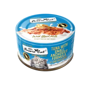 Fussie Cat Tuna With Small Anchovies Formula In Goat Milk Gravy 2.47-oz, Wet Cat Food, Case Of 24