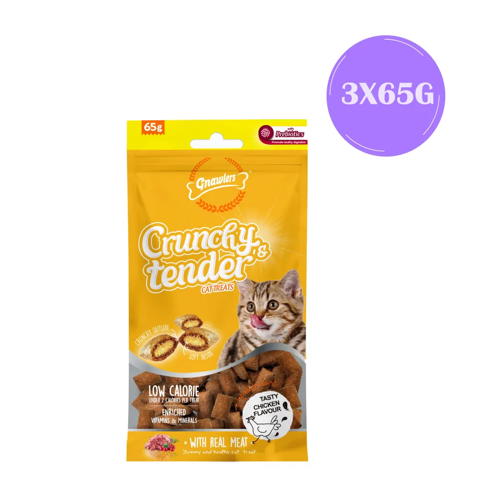 Gnawlers Crunchy Chicken Tender Cat Treats
