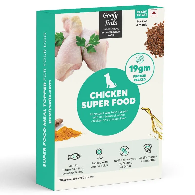 Goofy Tails Chicken Super Food Topper for Dogs & Puppies