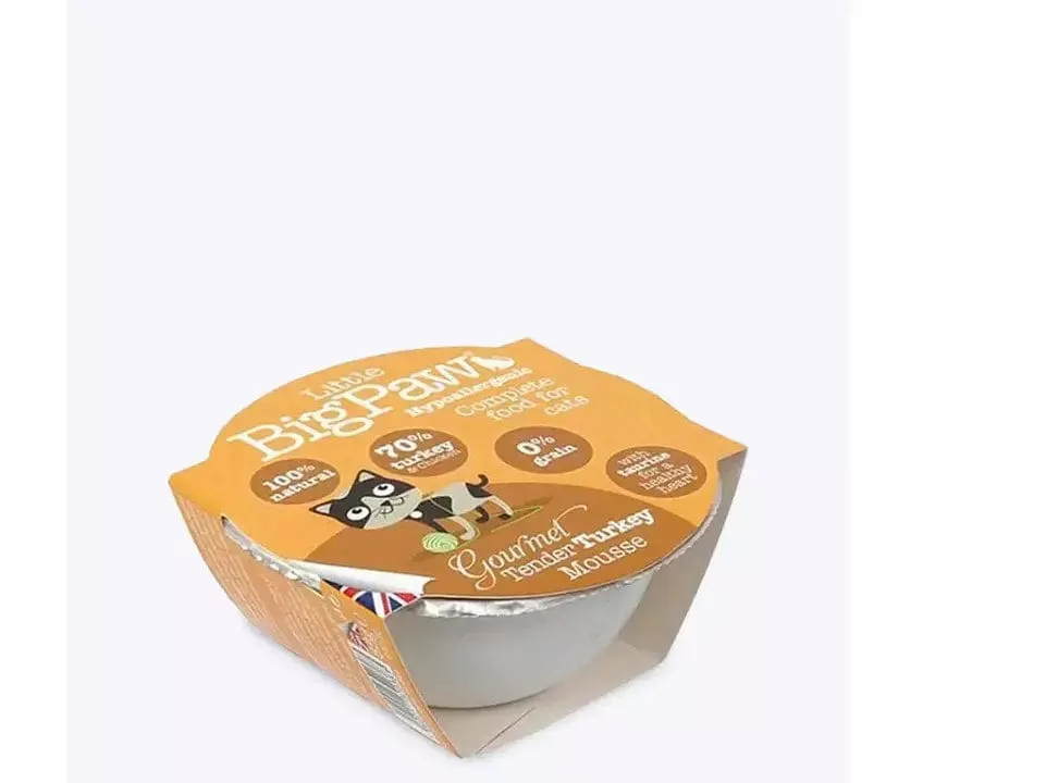 Gourmet Tender Turkey Mousse 8x85 Gram /Little BigPaw
