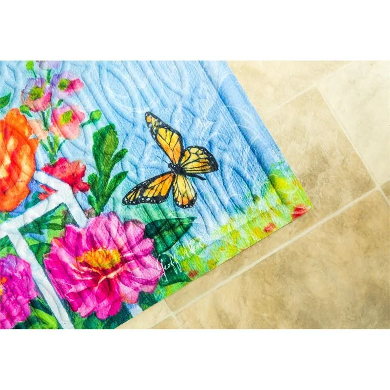 Greenhouse Birds Embossed Floor Mat