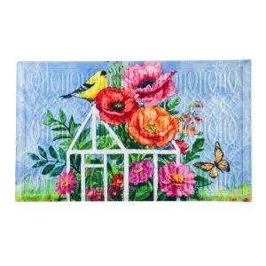Greenhouse Birds Embossed Floor Mat