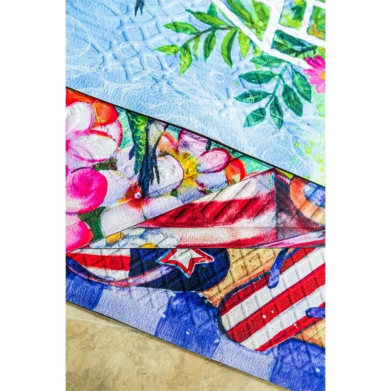 Greenhouse Birds Embossed Floor Mat