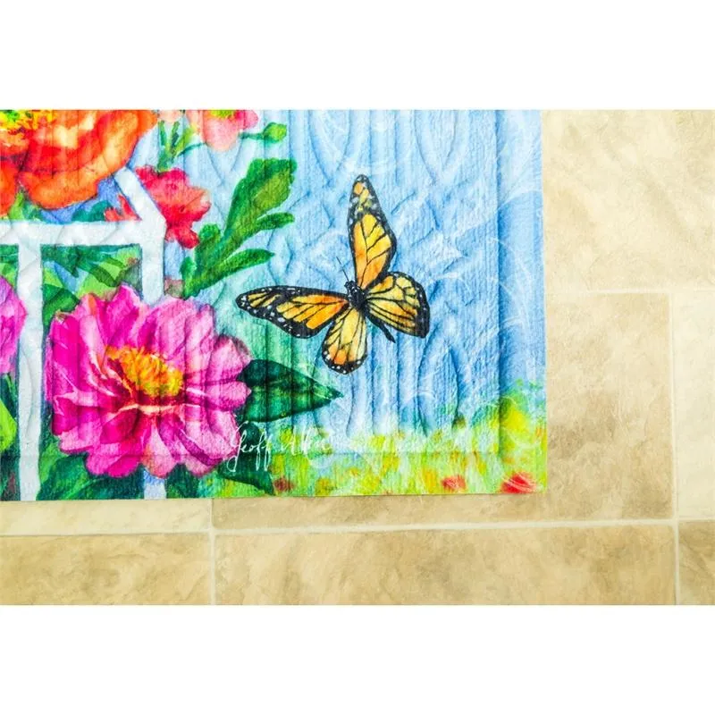 Greenhouse Birds Embossed Floor Mat
