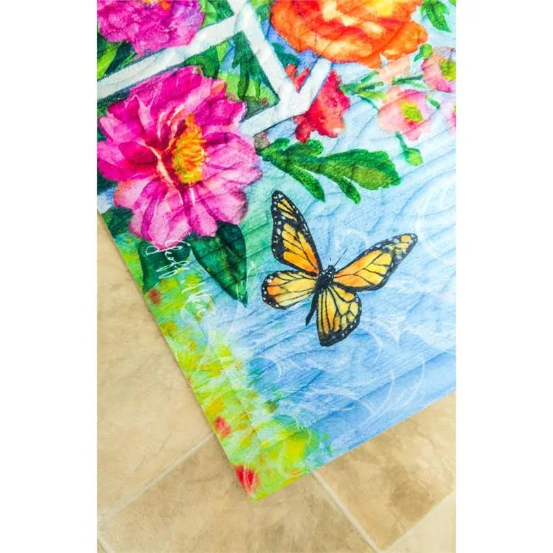 Greenhouse Birds Embossed Floor Mat