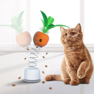 Interactive Food-Dispensing Cat Toy for Mental Stimulation