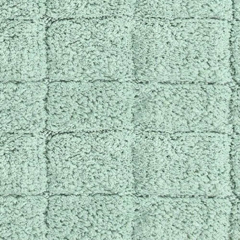 Knightsbridge Summer Tile 220 GSF Non Skid Back Bath Rug 17 x 24 - Sage