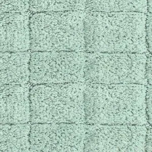 Knightsbridge Summer Tile 220 GSF Non Skid Back Bath Rug 17 x 24 - Sage
