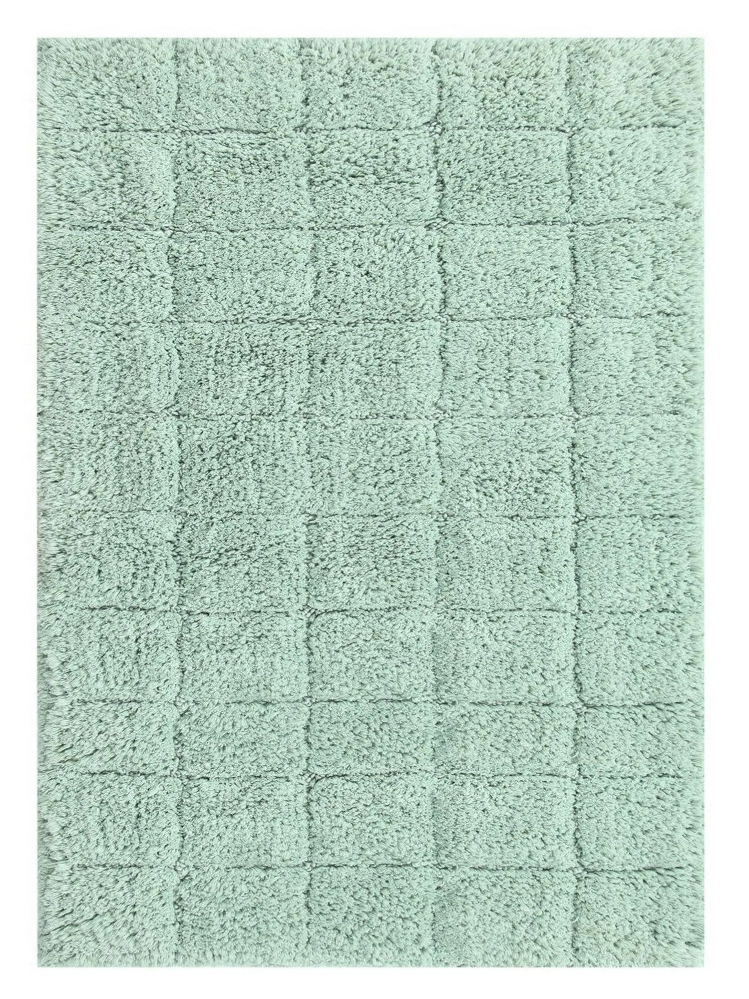 Knightsbridge Summer Tile 220 GSF Non Skid Back Bath Rug 17 x 24 - Sage