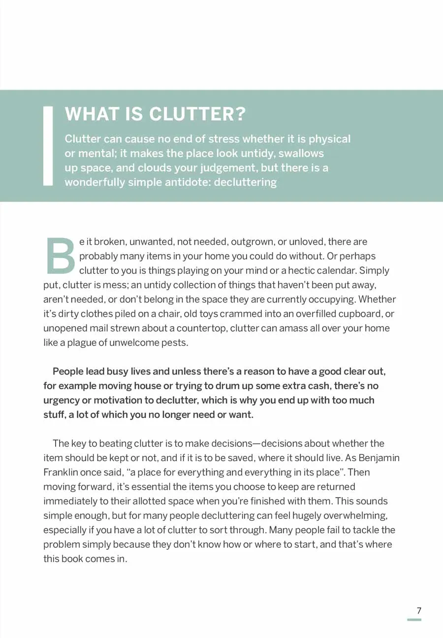 Learn How to Declutter Your Life - Begin Your Journey To Living A Simple Life: Organize, Plan, Refine and Focus! (Digest Size)