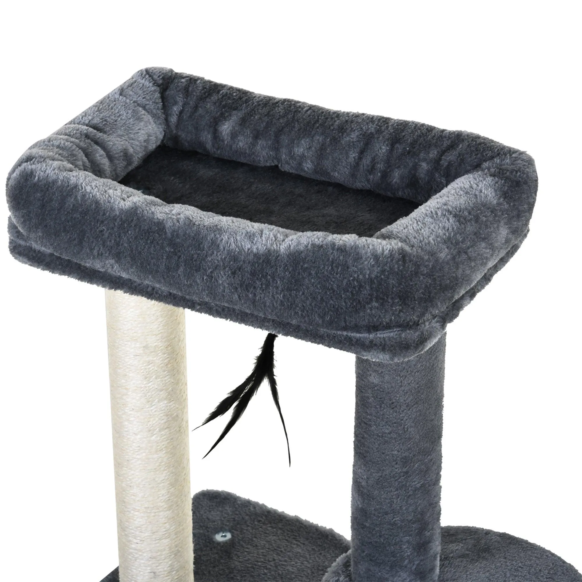 Multi-Activity Cat Tower, 100cm - Grey