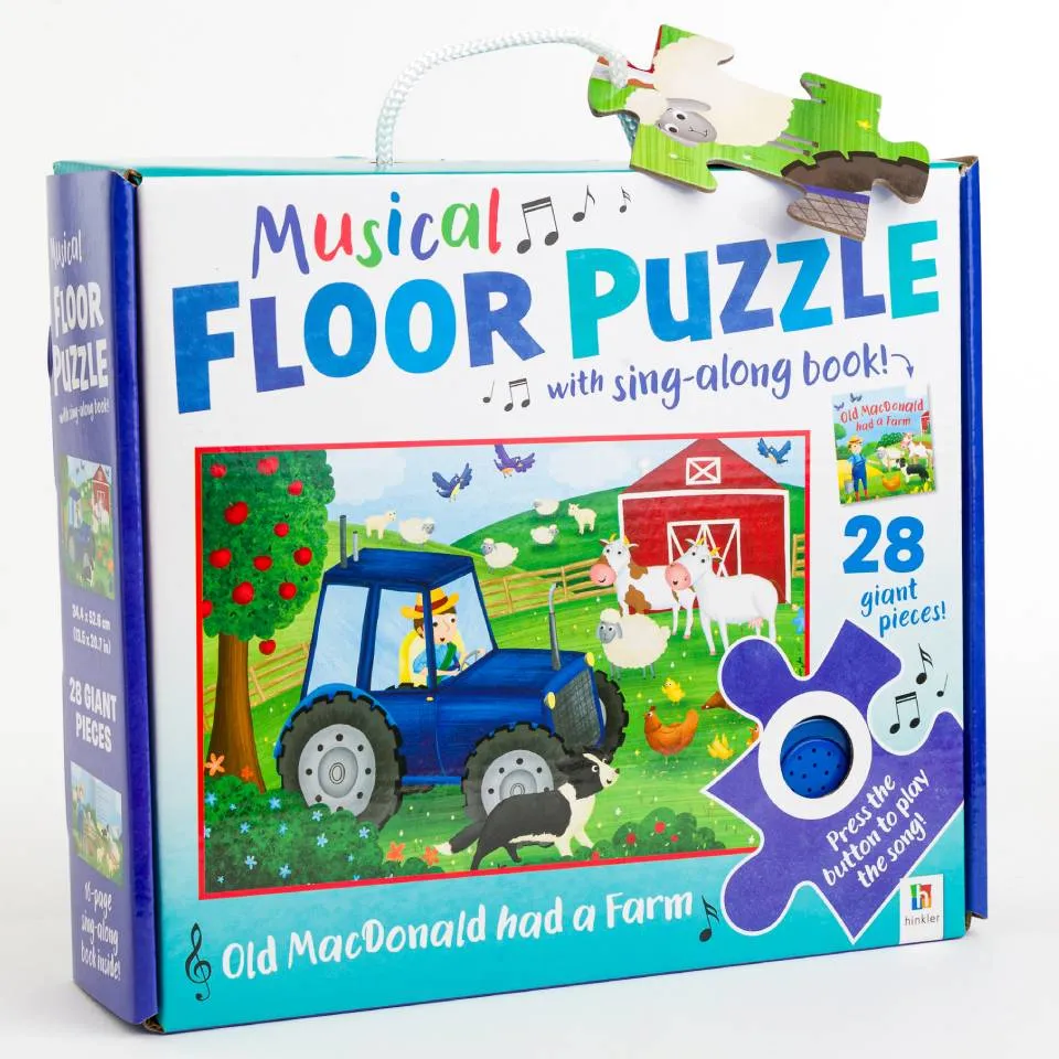 Musical Floor Puzzle with Sing-Along Book: Old MacDonald