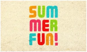 OnlyMat Summer Fun Printed Natural Coir Doormat