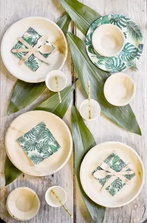 Palm leaf small bowls eco-friendly