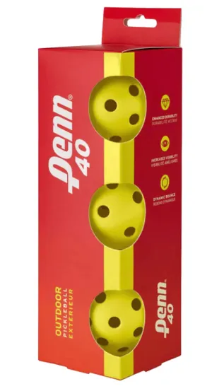 Penn 40 Outdoor Pickleball 3-Pack